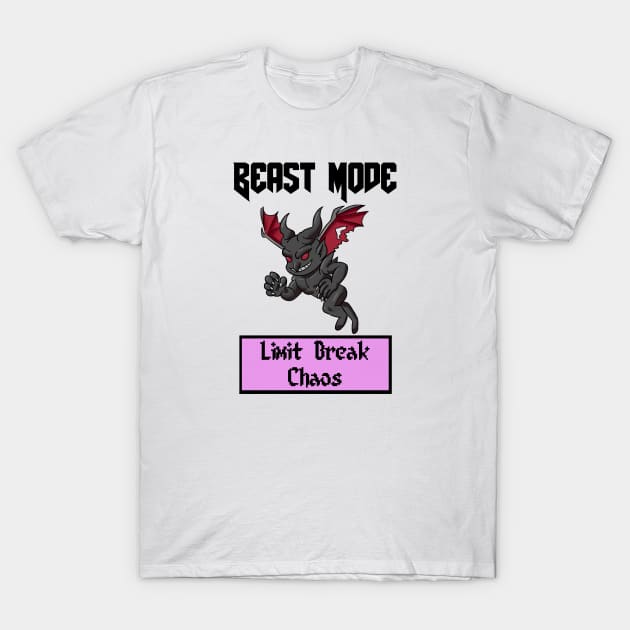 Beast Mode Vincent Valentine Limit Break Chaos T-Shirt by Gamers Utopia